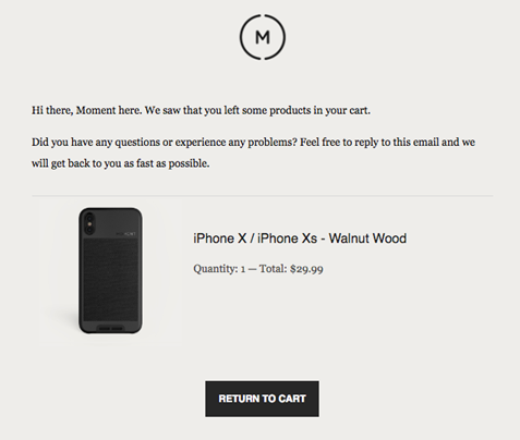 eCommerce Website Design 11 abandoned cart email 6